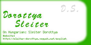 dorottya sleiter business card